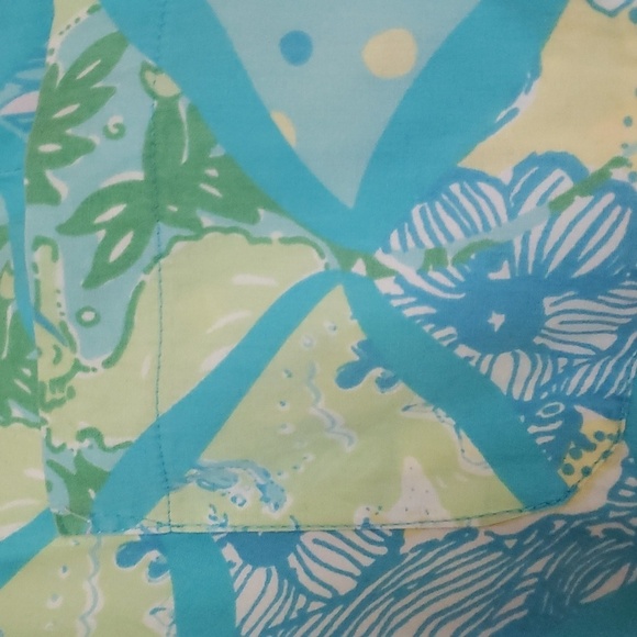 Lilly Pulitzer Manta Ray Cropped Capri Pedal Pusher pants size 12 - Picture 5 of 7